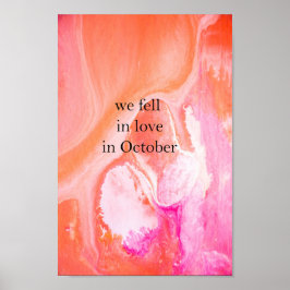 Wir stürzten im Oktober in Liebe Poster