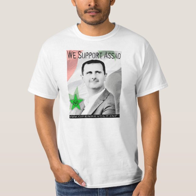 Wir stützen Bashar Assad! T-Shirt (Vorderseite)