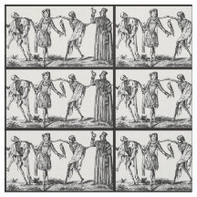 "Wir tanzen mit Todes" schwarze Pest-Gewebe