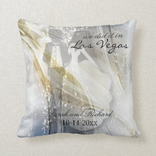 Wir taten es   schönes Hochzeits-Andenken Kissen