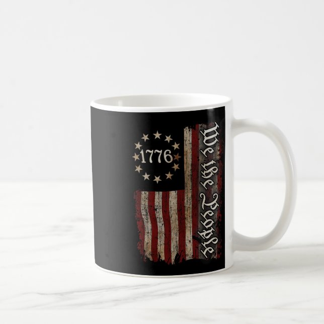 Wir The People American History 1776 Independence  Kaffeetasse (Rechts)