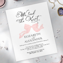 Wir tippten den Knoten | Pink Bow Wedding Elopemen