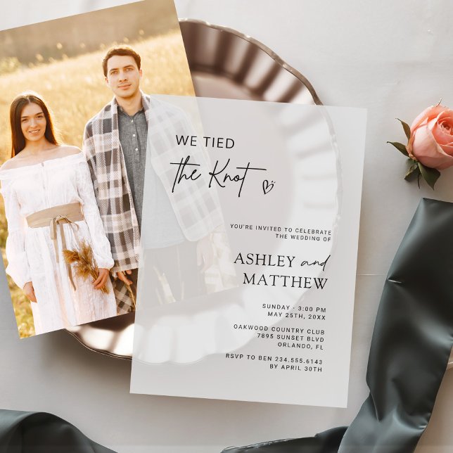 Wir tippten die Knot Modern Script Hochzeit (Von Creator hochgeladen)