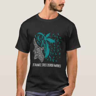 Wir tragen Aquamarin für posttraumatisches Stressl T-Shirt