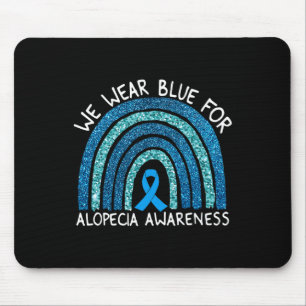 Wir tragen Blau für Alopezie Sensibilisierung Rege Mousepad