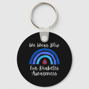 Wir tragen Blau für den Typ-Eins-Diabetes-Aufkläru Schlüsselanhänger