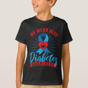 Wir tragen Blau für Diabetes-Bewusstsein T-Shirt