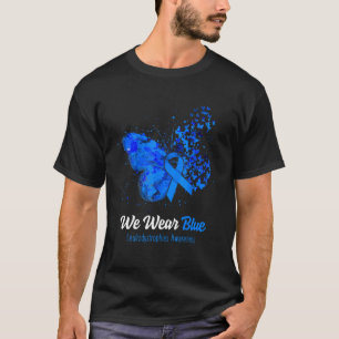 Wir tragen blaue Leukodystrophien Bewusstseinsschm T-Shirt