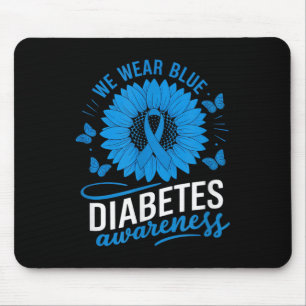 Wir tragen Blauer im Monat der Diabetes-Sensibilis Mousepad