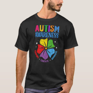 Wir tragen blaues Autismuskinderschwester Jungen T T-Shirt