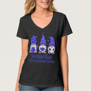 Wir tragen Blue for Coffin Siris Syndrome Awarenes T-Shirt