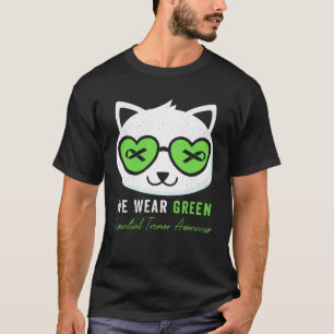 Wir tragen grüne Essential Tremor Awareness Cat Wa T-Shirt