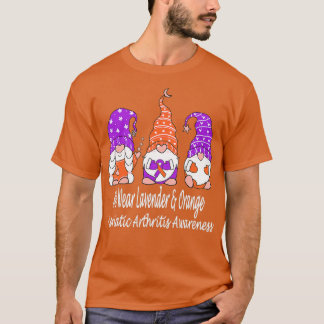 Wir tragen Lavendel-Orange bei Psoriasis-Arthritis T-Shirt