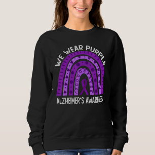 Wir tragen lila für Alzheimer-Bewusstsein Sweatshirt