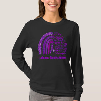 Wir tragen Lila für das Bewusstsein für Autoimmune T-Shirt