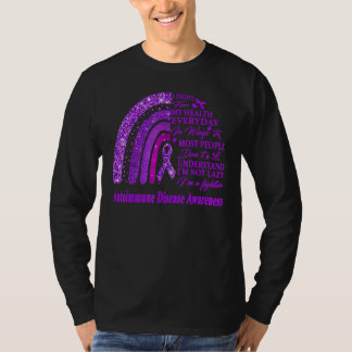 Wir tragen Lila für das Bewusstsein für Autoimmune T-Shirt