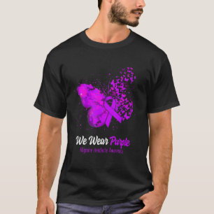 Wir tragen Lila Migräne Kopfschmerzen Bewusstlosig T-Shirt
