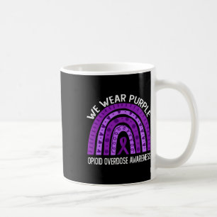 Wir tragen Lila Regenbogen bei Opioid-Überdosierun Kaffeetasse