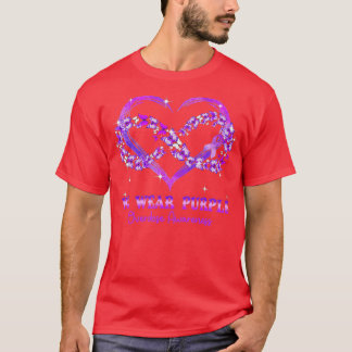 Wir tragen Lila Schmetterlingsherz-Überdosierungsb T-Shirt
