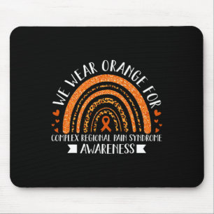 Wir tragen Orange für CRPS Sensibilisierung Regenb Mousepad