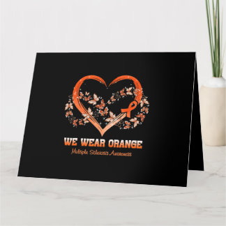Wir tragen Orange Multiple Sklerose Awareness Karte