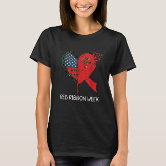 Wir tragen Red for Red Ribbon Week Sensibilisierun T-Shirt