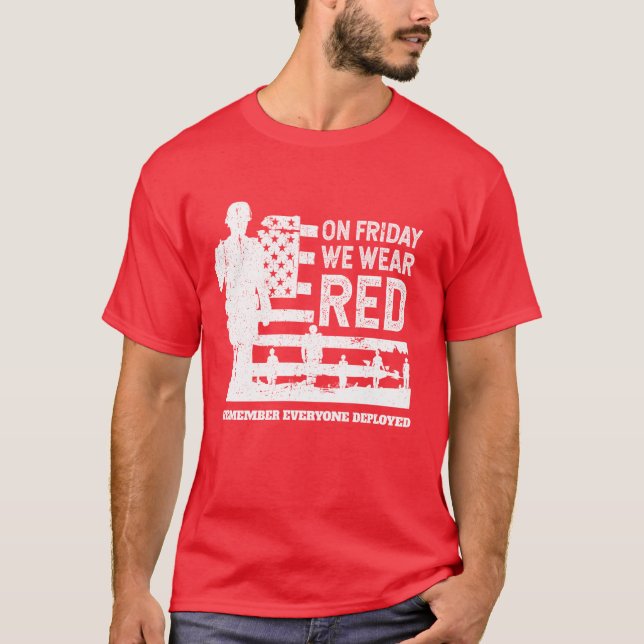 Wir tragen Red Friday Soldier T-Shirt (Vorderseite)
