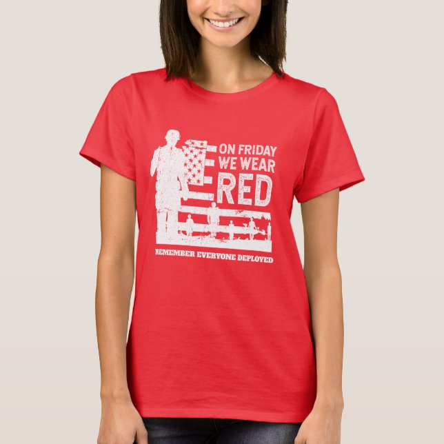 Wir tragen Red Friday Soldier T-Shirt (Vorderseite)