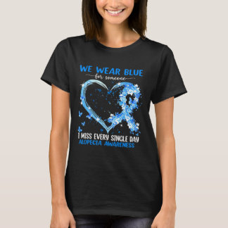 Wir tragen Rosa wegen Alopezie Bewusstsein Herz Ba T-Shirt