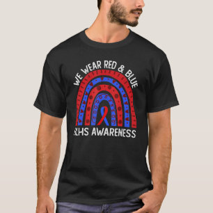 Wir tragen Rot & Blau für die HLHS Sensibilisierun T-Shirt