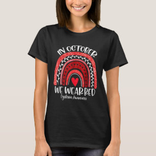 Wir tragen rote Dyslexie Bewusstsein Monat Dyslexi T-Shirt