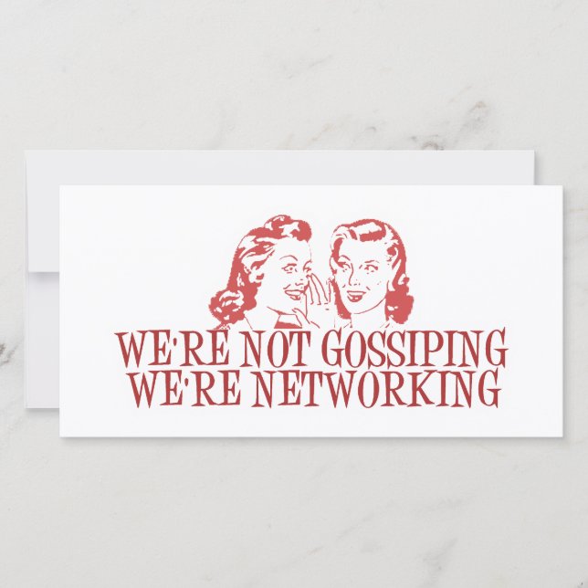 Wir tratschen nicht über Netzwerke (Vorderseite)