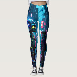 Wir treffen uns wieder Alien und junge Leggings