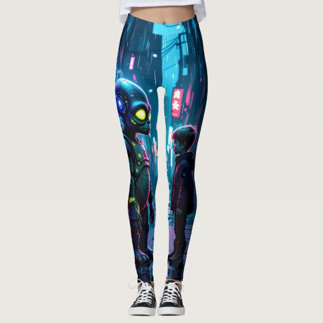 Wir treffen uns wieder Alien und junge Leggings (Vorderseite)