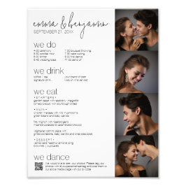 Wir tun - alles in einem BW - QR - 4 Fotos - Hochz Fotodruck