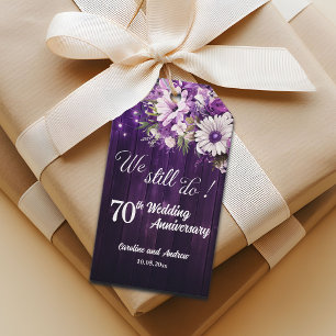Wir tun es noch 70. Hochzeitsjubiläum Lichterkette Geschenkanhänger