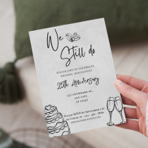 Wir tun es noch | Schwarz Minimalistisch 25 Jahre