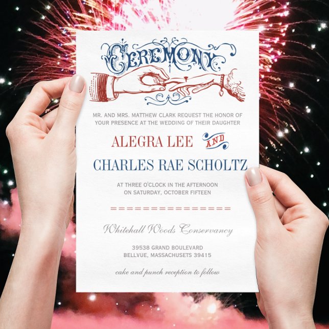 Wir tun es! Vintag 4. Juli Einladung (Von Creator hochgeladen)