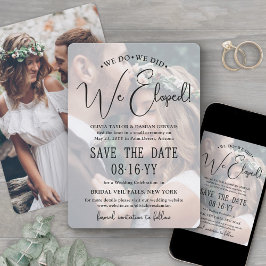Wir tun es, wir haben gepflückt! Foto Hochzeit Emp Save The Date
