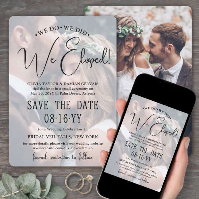 Wir tun es, wir haben gepflückt! Foto Hochzeit Emp Save The Date (Von Creator hochgeladen)