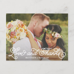 Wir tun Hochzeit Danke, Postcard Postkarte