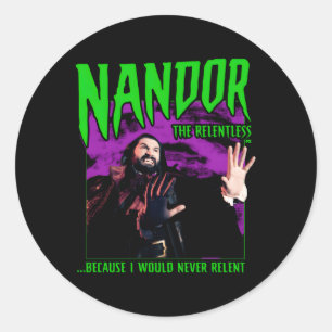 Wir tun im Schatten und nicht im unerbittlichen Runder Aufkleber