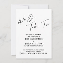 Wir tun, nehmen Sie zwei: Eine verspätete einfache Einladung