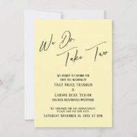 Wir tun, nehmen wir zwei: Verzögerte Hochzeit blas