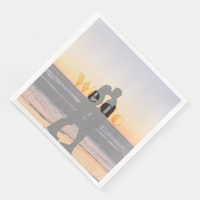 Wir tun - Sommerhochzeit in Neapel Serviette (Ecke)