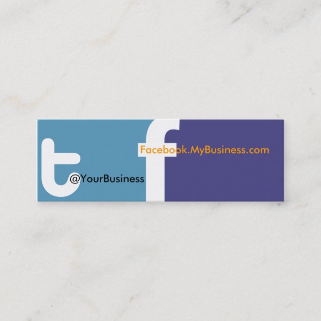 Wir Tweetete U right Business Card tf 2.0 Back Log Mini Visitenkarte (Vorderseite)