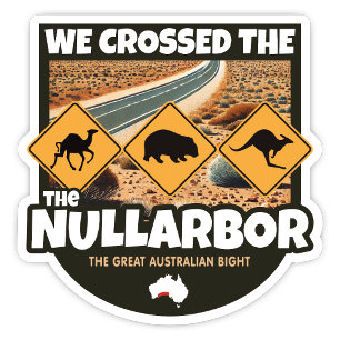 Wir überquerten den Nullarbor, Australischer Stick Aufkleber