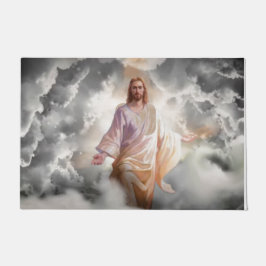 WIR UND JESUS WILLKOMMEN SIE FUßMATTE