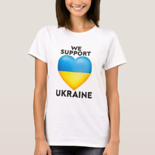 Wir unterstützen die Ukraine, Bleibe stark ukraini T-Shirt