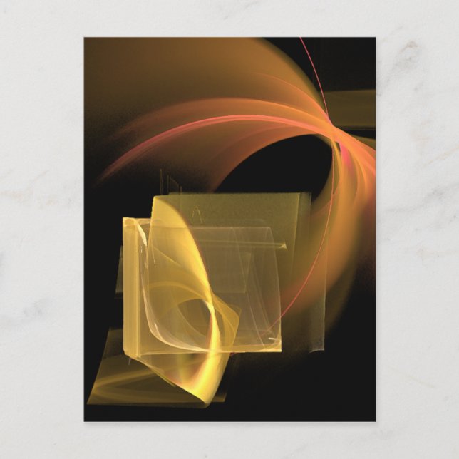 Wir verbinden Abstrakte moderne Kunst Postkarte (Vorderseite)